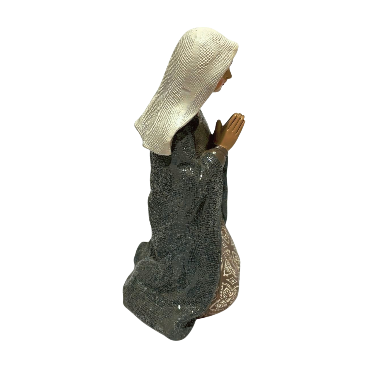 Silver and White Nativity Scene