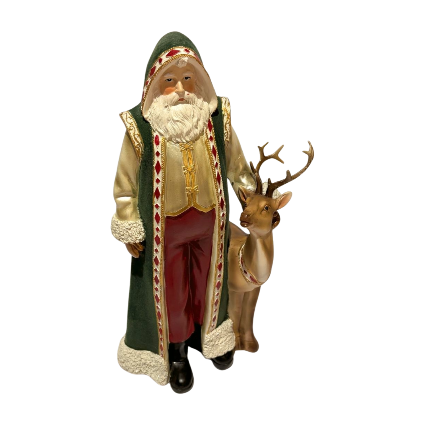 Velvet Santa and Reindeer