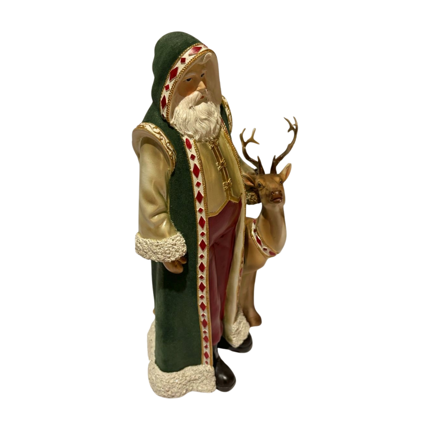 Velvet Santa and Reindeer