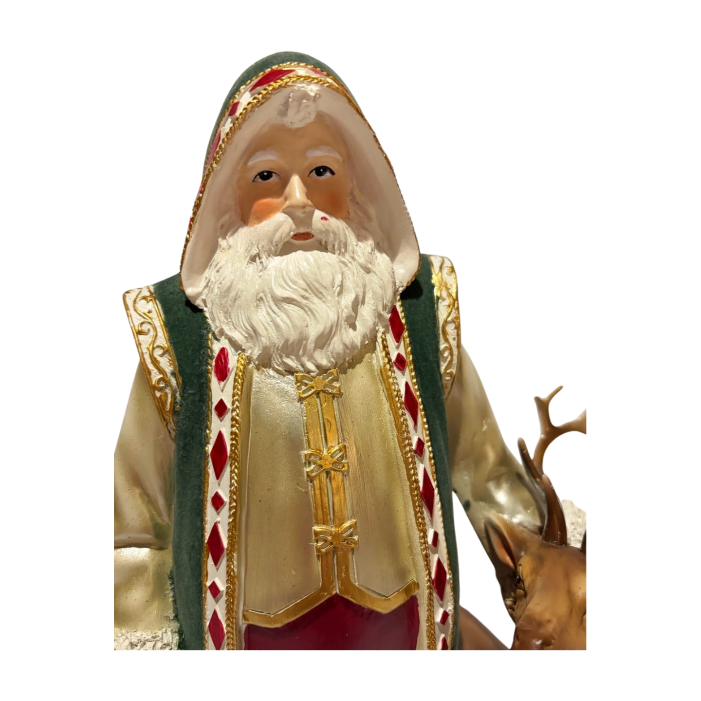 Velvet Santa and Reindeer
